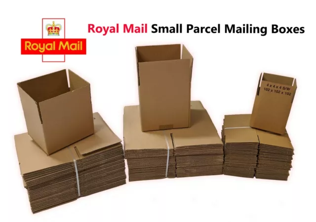 Selection Of Royal Mail Small Parcel Size Postal Cardboard Boxes *All Sizes*