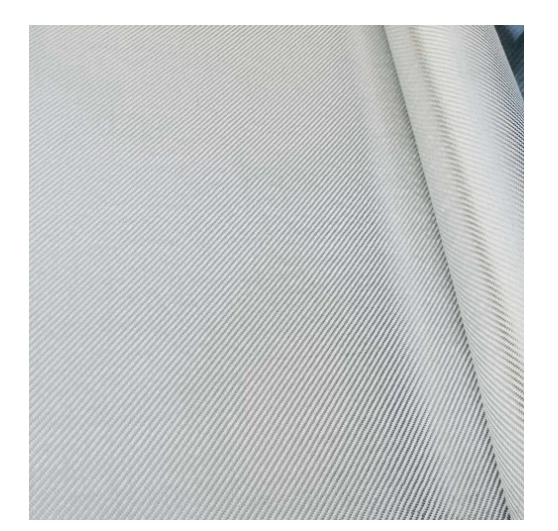 Silver Coated Glass Fiber Cloth 300gsm 2x2 Twill Weave 40"/100cm 3K Fabric