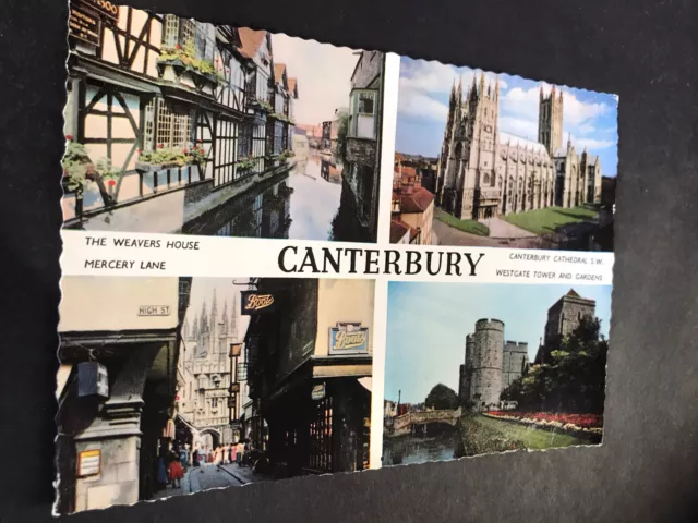 Canterbury. Kent.  Multiview Postcard