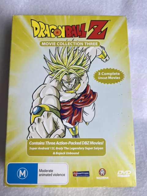 Dragon Ball Z Movie Collection Three 3 Region 4 DVD Box Set Anime Broly Android