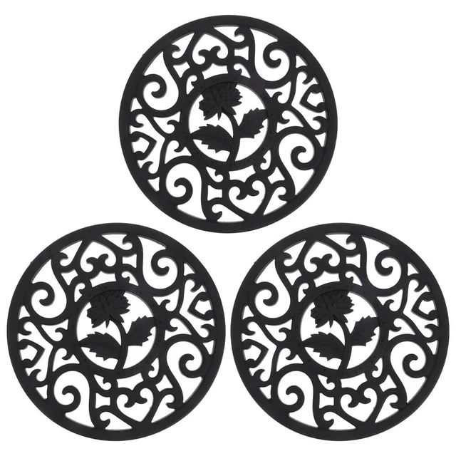 9 Pcs Presina Sottopentola Silicone Tovagliette Circolari Tovagliette Rotonde