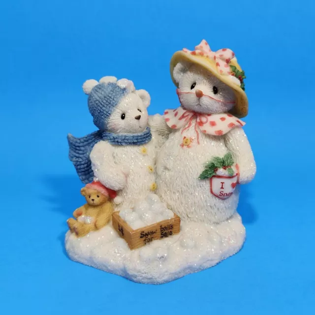 Cherished Teddies Figurines Rare Christmas FROSTY AND AURORA Let It Snow 706884