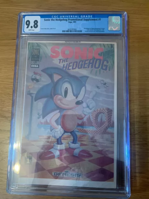 Sonic the Hedgehog (1991 Sega) 1NEWSPRINT CGC 9.8