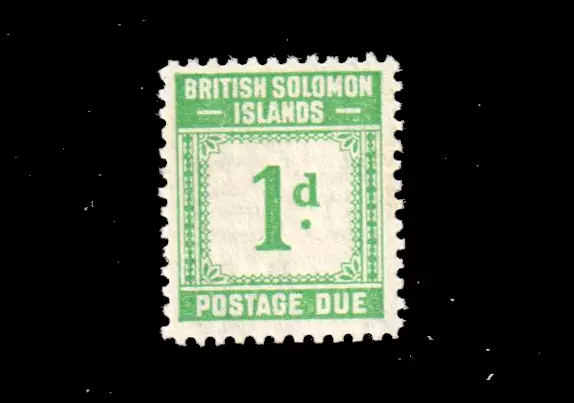 Solomon Islands Scott J1 Mint Hinged fine - Very Fine SCV $4.00