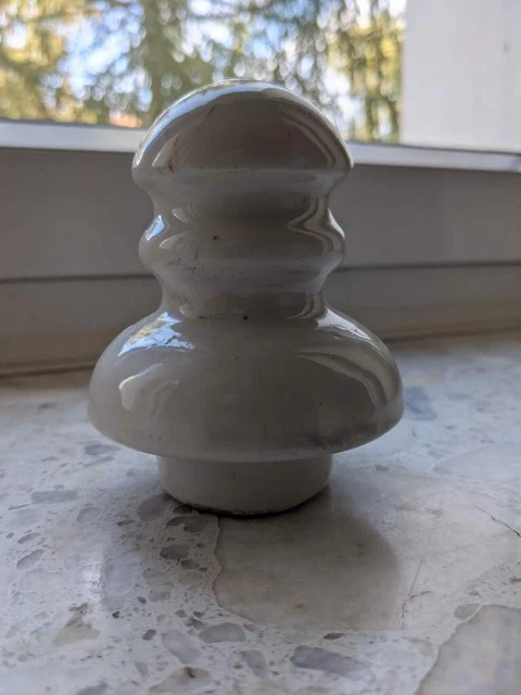 Old vintage porcelain insulator Poland