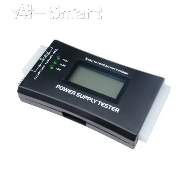 PC Computer LCD 20/24 Pin 4 PSU ATX BTX ITX SATA HDD Digital Power Supply Tester 3