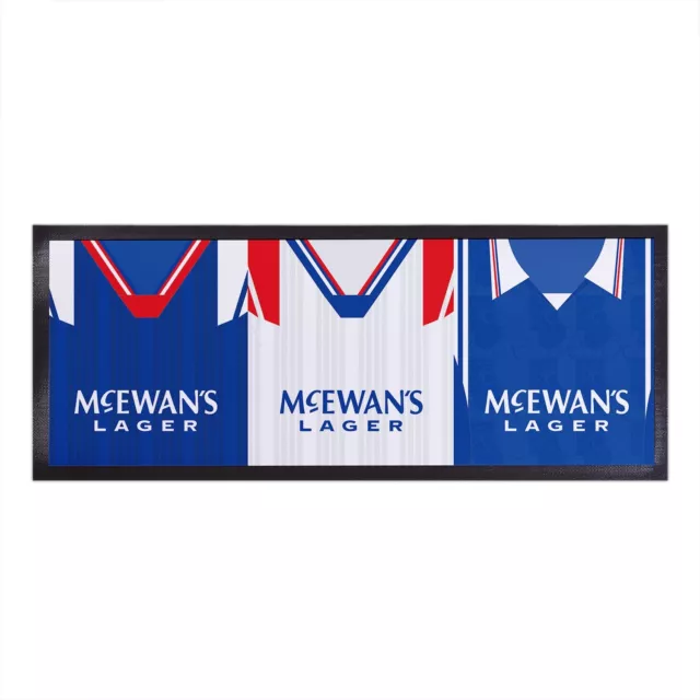 Glasgow Bears Retro Football Shirts Personalised Bar Runner Table Mat Decoration