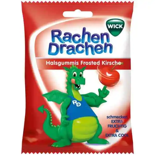 WICK RachenDrachen Halsgummis Kirsche 75 g Bonbons