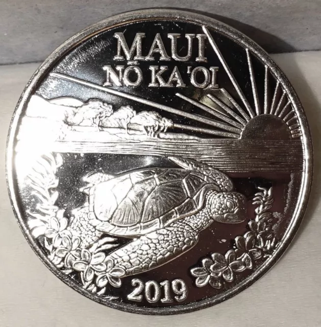 Maui Trade Dollar 2019 Turtle Uncirculated