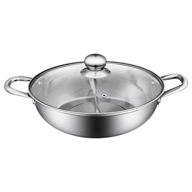 Sartén de acero inoxidable olla de inducción de acero inoxidable
