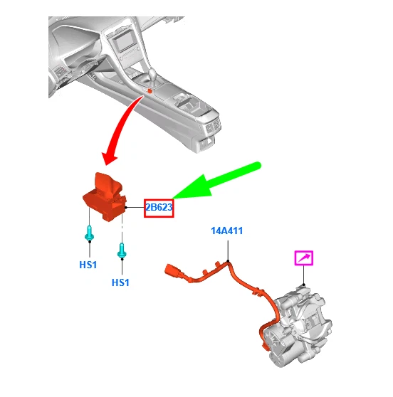 Câble De Frein De Parking électronique OEM Pour Kia Sorento 2015-2018 – Réf. 59700-C5610