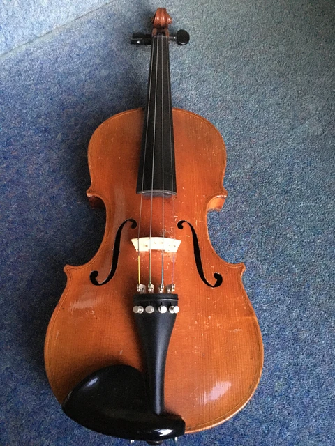 A full-size German violin c.1900, COPY and labelled Antonius Stradivarius...1736