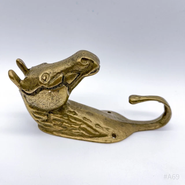Vintage Brass Horse Head Coat Hooks, Coat Hook, Wall Hook Solid 12cm 4
