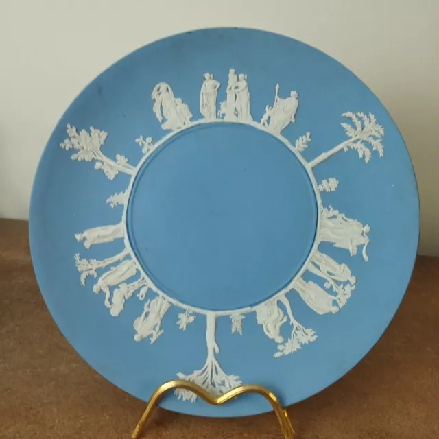 Vintage Wedgwood, Jasper Ware, Light Blue Decorative Plate, 24cm