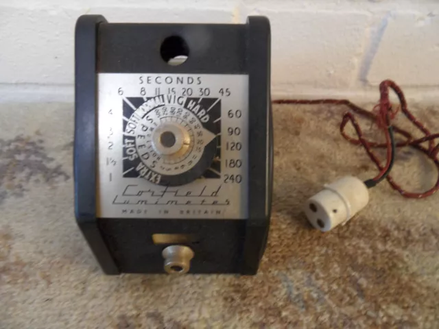 Amplificador de exposición lumímetro Corfield vintage