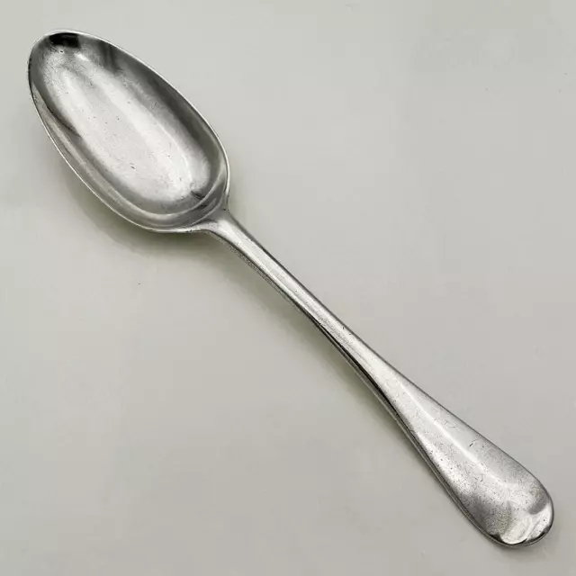 CRESTED TABLE SPOON GEORGE II STERLING SILVER HANOVERIAN London 1738