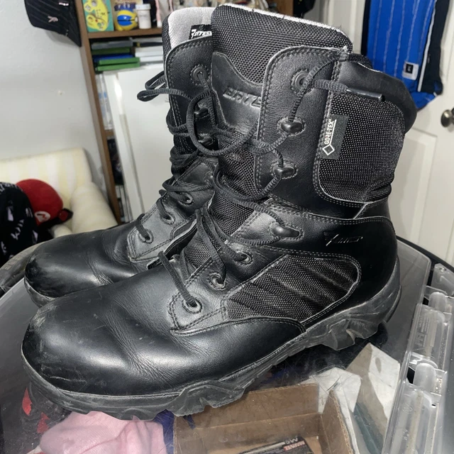 BATES GX-8 GORE-TEX Boots Black Side Zip Tactical Duty Work Combat Men ...