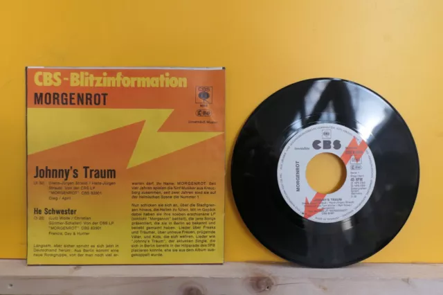 MORGENROT -Johnny's Traum - WL-PROMO 7" 1979 German only CBS-Blitzinfo PROMO NM
