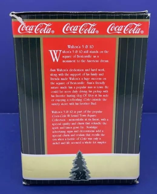 Coca-Cola Coke Christmas Village Town Square Collection Walton’s 5-10 Retired 2