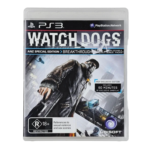 Watch Dogs (WatchDogs) Sony PlayStation 3 PS3 Game Complete with Manual AS NEW