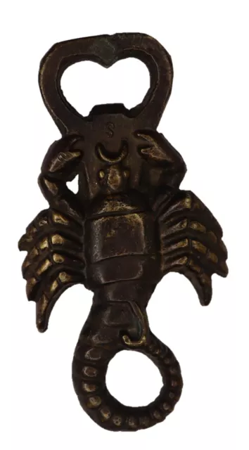 Scorpion Shape Antique Vintage Repro Handmade Brass Beer Soda Bottle Opener B831