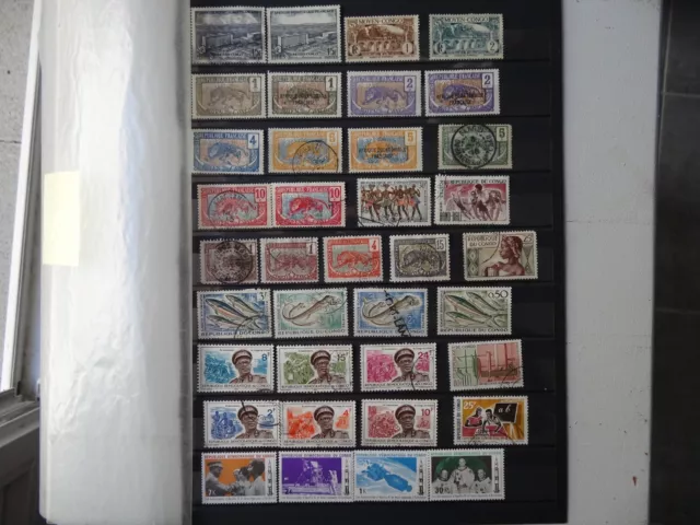 433-Timbre Poste Du Congo Lot De 140 Timbres  Obliteres /Neufs Toutes Epoques