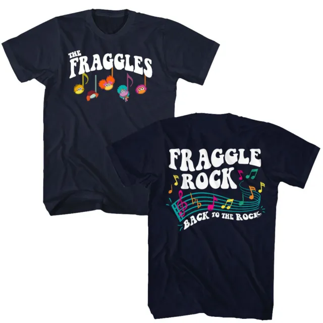 Fraggle Rock Jim Henson Music Note Fraggle Heads Back To The Rock Men's T Shirt
