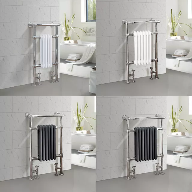 Bathroom Victorian Heated Towel Rail Traditional Column Designer Radiator