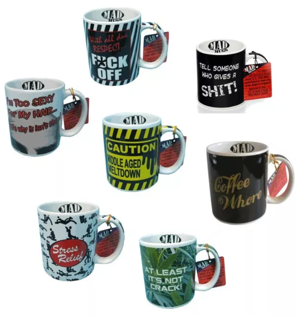 Novelty Ceramic Mugs | Coffee | Tea | Mug | Rude | Funny | Great Gift Idea