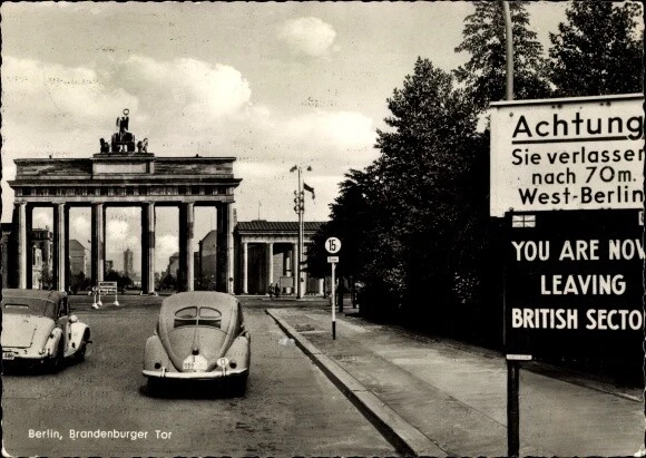Ak Berlin Tiergarten, Blick zum Brandenburger Tor von der... - 2949943
