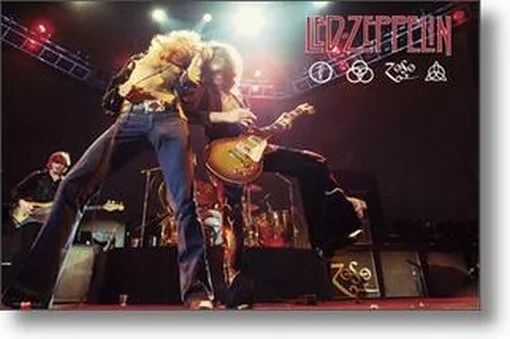 LED ZEPPELIN POSTER Robert Plant - Jimmy Page RARE NEW - PRINT IMAGE PHOTO -PW0