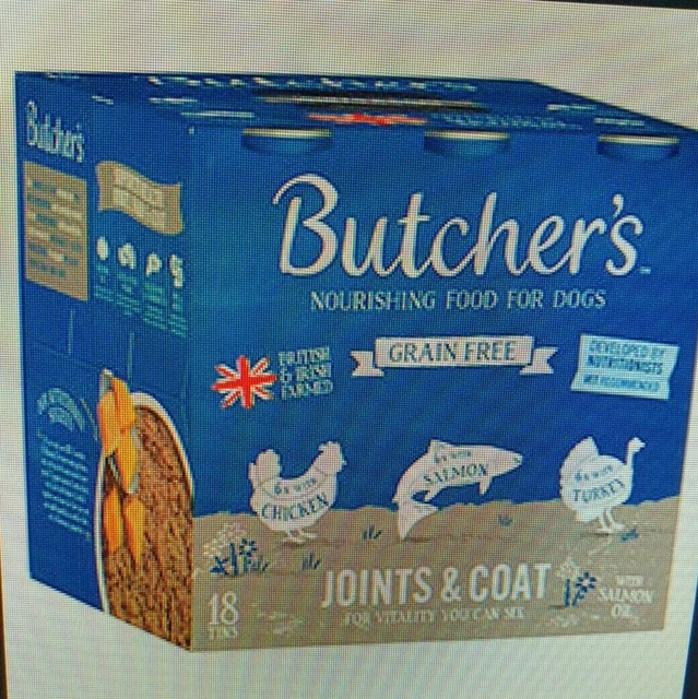 Butcher's Joint and Coat Wet Dog Food Cans Delicious Flavours 18x390g 