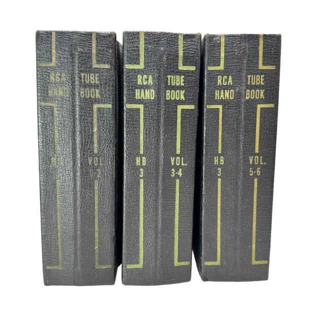 Vintage 1950s RCA Tube Handbook Lot of 3 HB- 3 Electron Vacuum