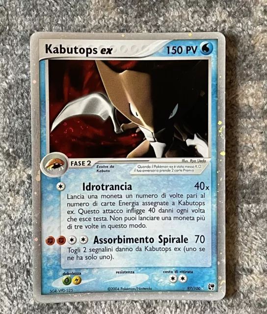 Carte Pokemon Kabutops EX 97/100 Tempete De Sable Holographique ITA