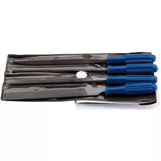Draper 14184 4 Piece 100mm WARDING FILE SET WITH HANDLES Metalworking Hand Tool