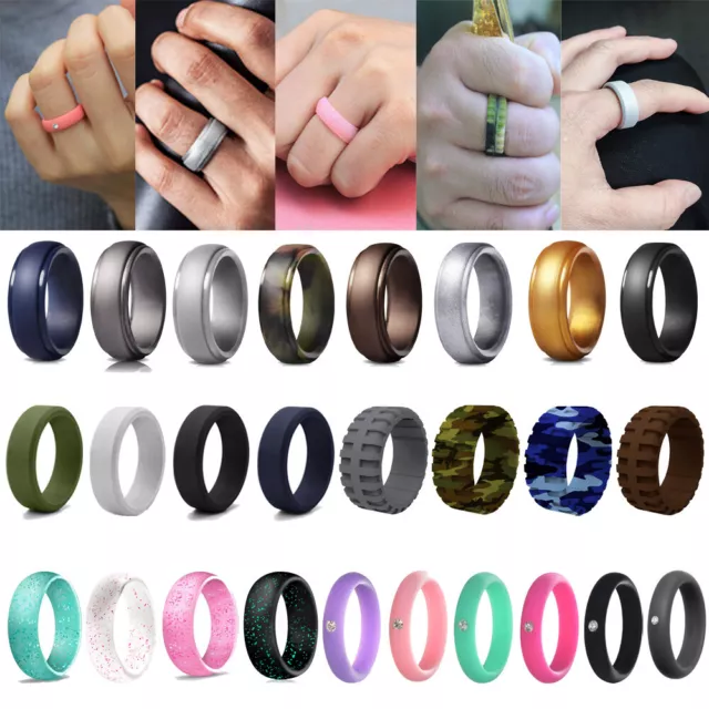 Bague De Mariage En Silicone Bagues De Fiançailles Bijoux Athlétiques Bijoux ✿