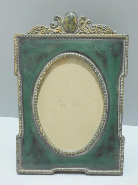 Petit Cadre Ancien En Bois Pour Photo Ou Miniature - Découpé, 11.8x9.8 Cm - Décoration XXe Siècle