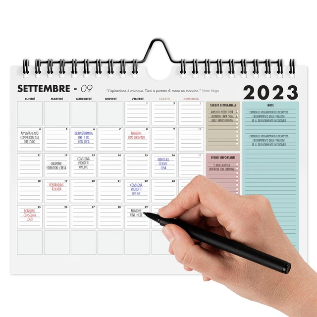 TGSC Calendario Da Parete 2024 Con Paesaggi Marini, 16 Mesi, Calendario - Foto 7