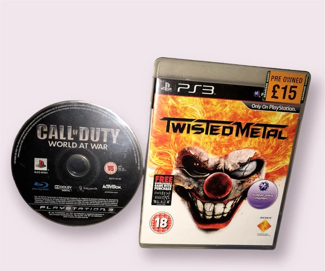 2X PLAYSTATION 3 SPIELE Twisted Metal & Call of Duty: World at War 18+