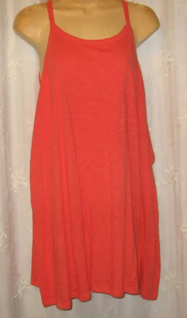 Nwt Sz 4 Torrid Classic Fit Spiced Coral Gauze Button Poly Cami Tank Top Blouse
