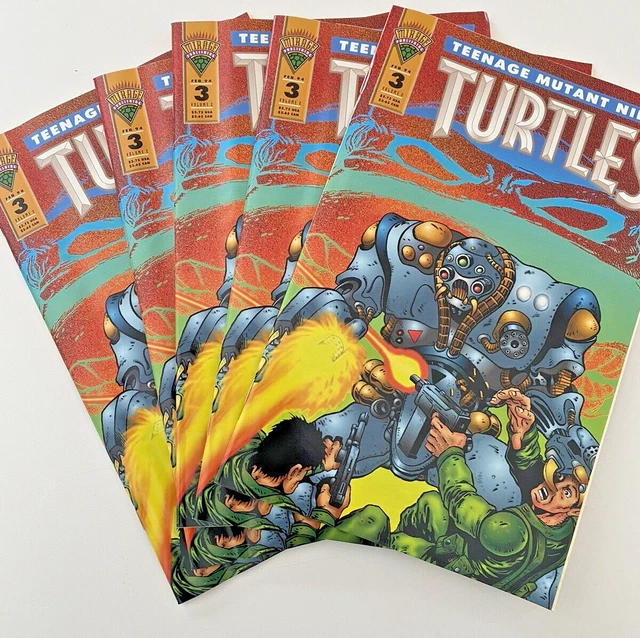 MIRAGE VOL.2 TEENAGE MUTANT NINJA TURTLES # 3  - 5 comic lot Offgrade Readers