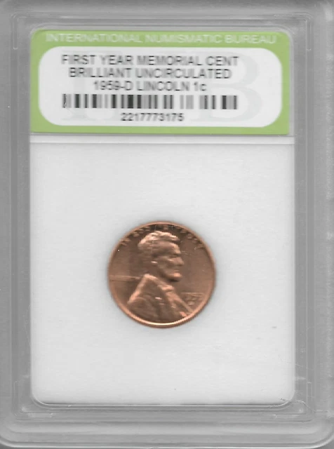 Rare Old USA Liberty 1959 Lincoln Penny Uncirculated US Collection Coin LOT:AA50