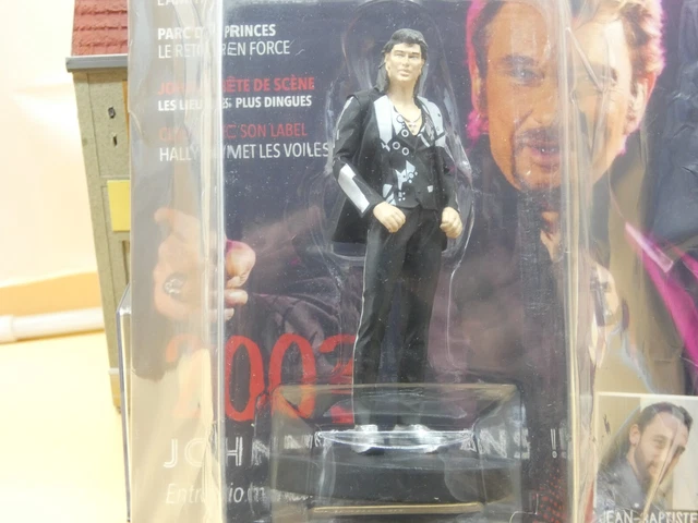 Figurine De Collection Johnny Hallyday N°7 + Livret 28 Pages Alteys - Neuf En Résine