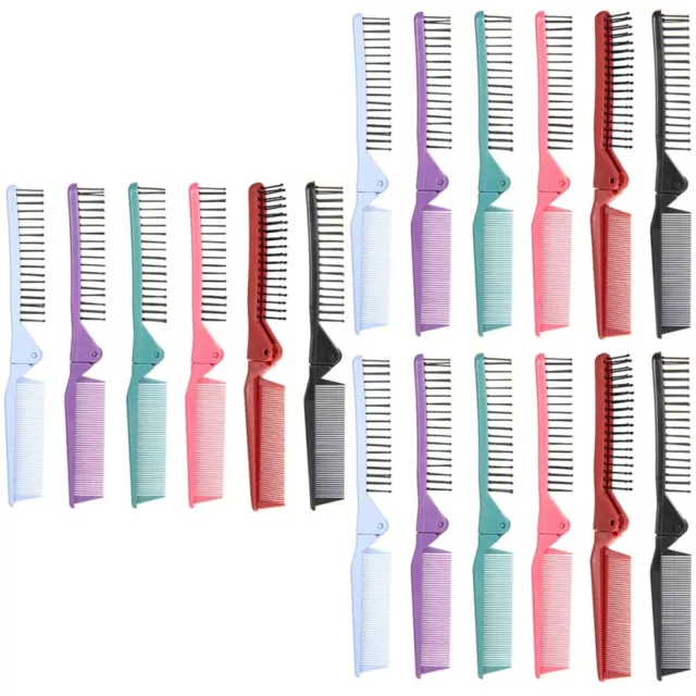 18 Pcs Multifunctional Cleaning Brush Mini Pocket Combs Folding Needle Tail