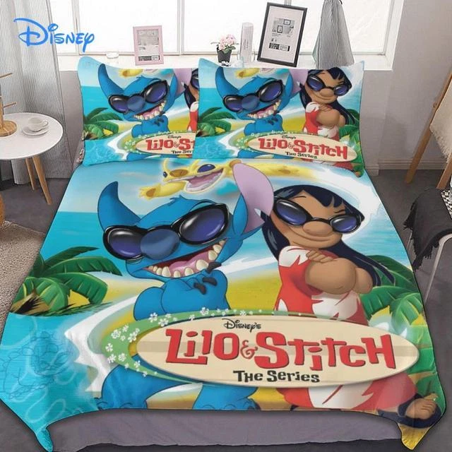 Lilo And Stitch The Serles Cartoon Movie Fans Bedding Set