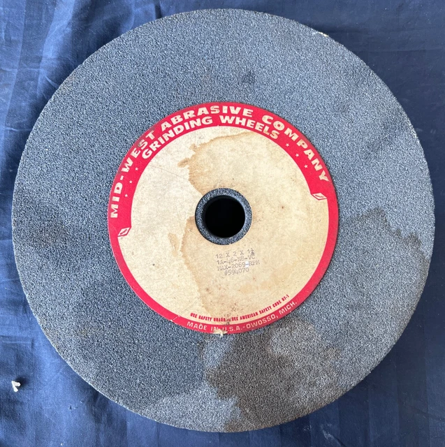 Mid-West Abrasive Comp 12” x 2” x 1 1/4” Aluminum Oxide 46 Grit Grinding Wheel