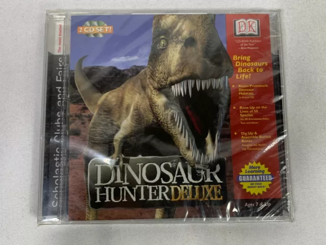 VINTAGE 1999 Dinosaur Adventure 3-D Video Game PC Windows 95/98/Mac ALL NEW  VERS