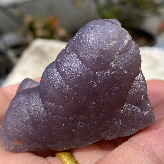 106g Translucent Blue Fluorite Stalactiform After Anhydrite Mineral Peru