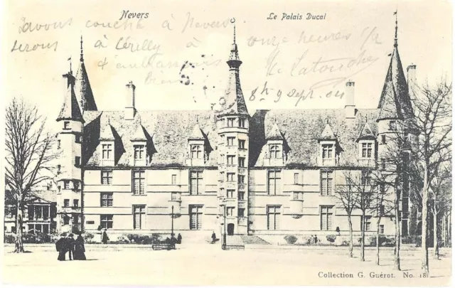 CPA 58 - NEVERS (Nièvre) - 18. Le Palais Ducal - G. Guérot - Back not divided