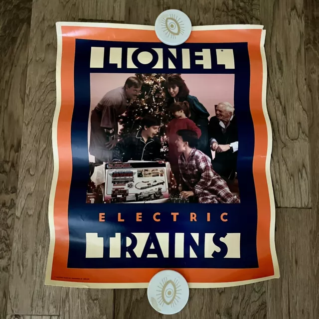 1993 Lionel Electric Trains Store Poster Display 25X27 Christmas